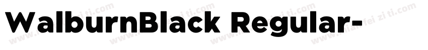 WalburnBlack Regular字体转换